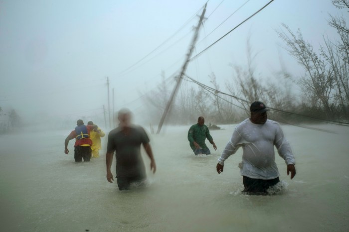 The bahamas visitors hurricane affected areas