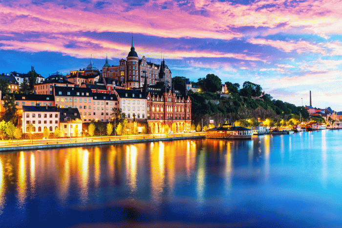Stockholm to arctic night train