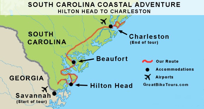 Coastal leaving inland water adventures south carolina
