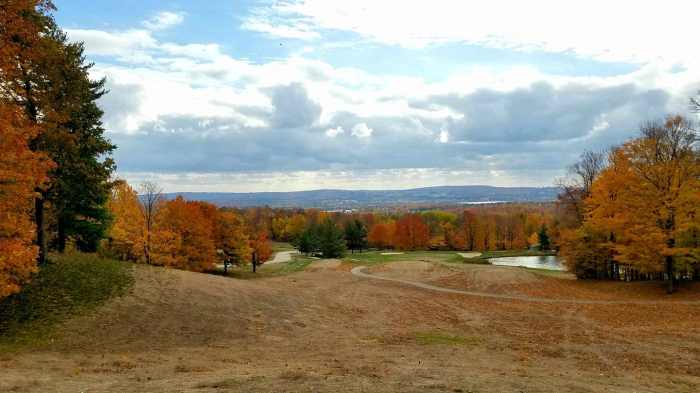 Skybridge michigan glass bottom fall foliage
