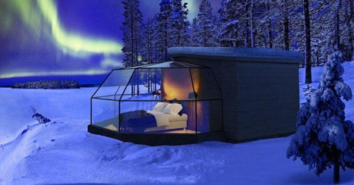 Spend night igloo north pole