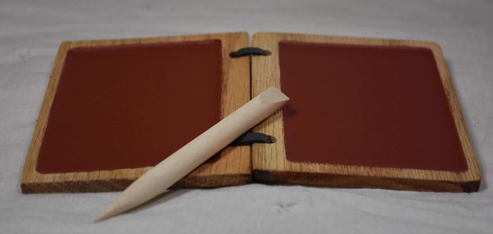 Egyptian schoolboys wax tablet