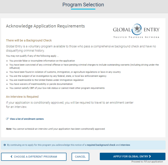 How to renew global entry membership