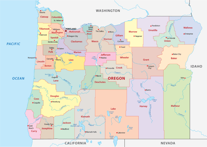 Navigating Oregon: A Comprehensive Guide To Its Counties And Road ...