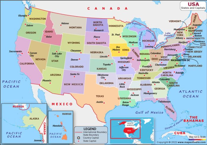 Map Of United States Of America - Winter Storm 2024